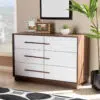 Horizontal Modern 6-Drawer Dresser
