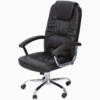 Marvel Office High Back Padded Arms PU Leather Chair Black K-9947B