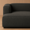 Boneblack 3-Seater Polyester L-Shape Sofa