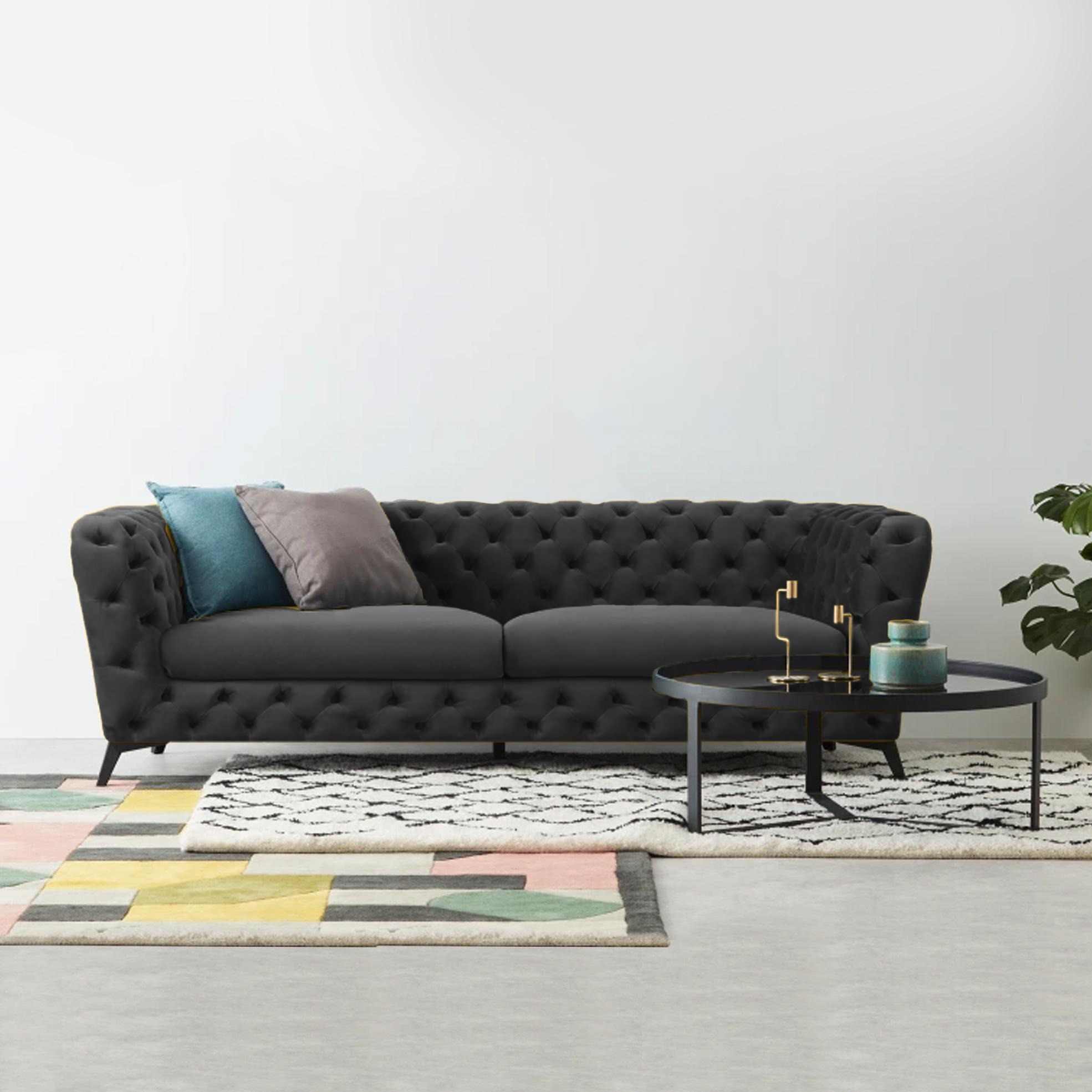 Leondar 3-Seater Velvet Sofa