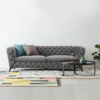 Leondar 3-Seater Velvet Sofa