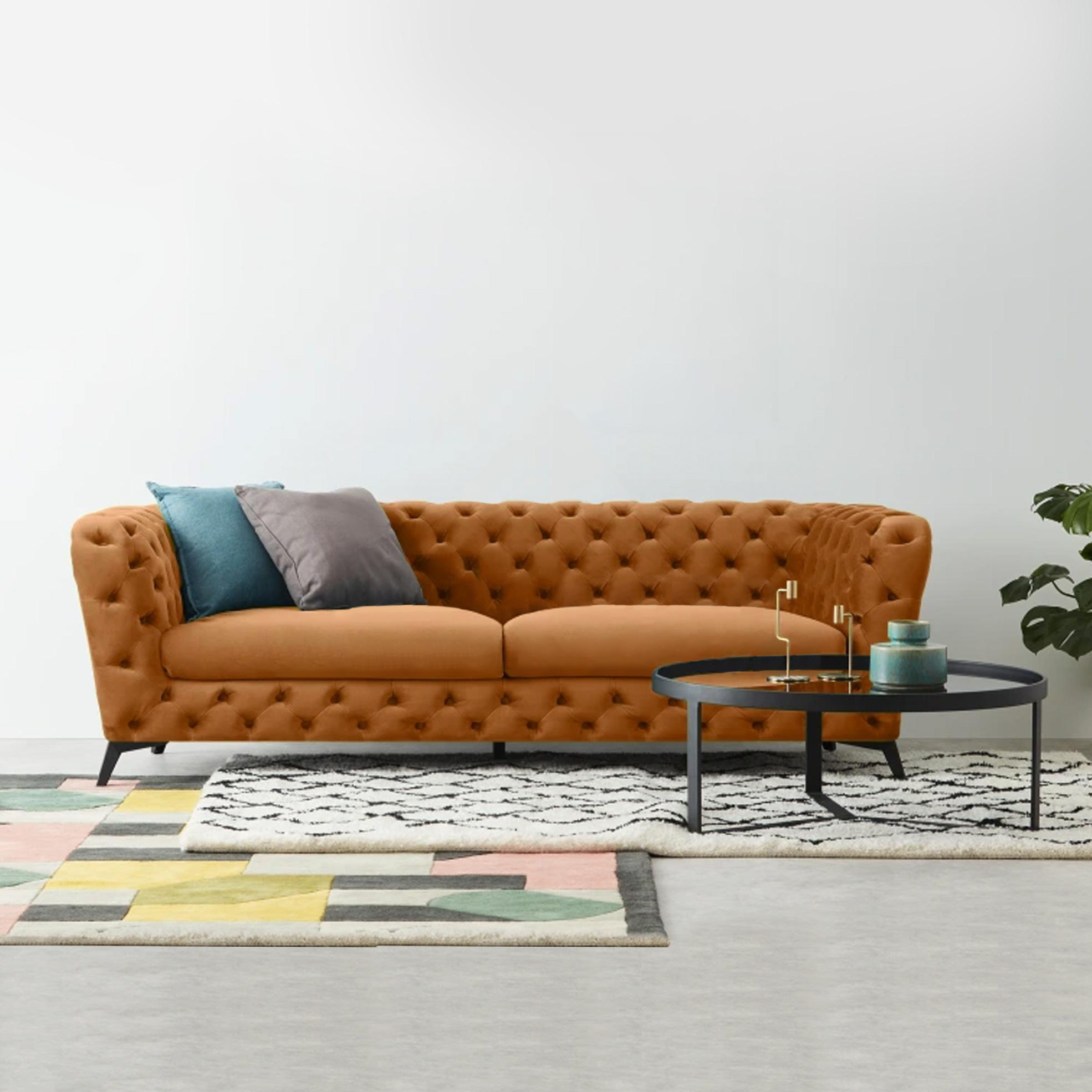 Leondar 3-Seater Velvet Sofa