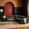 Aliana 5-Seater Linen L-Shape Sofa