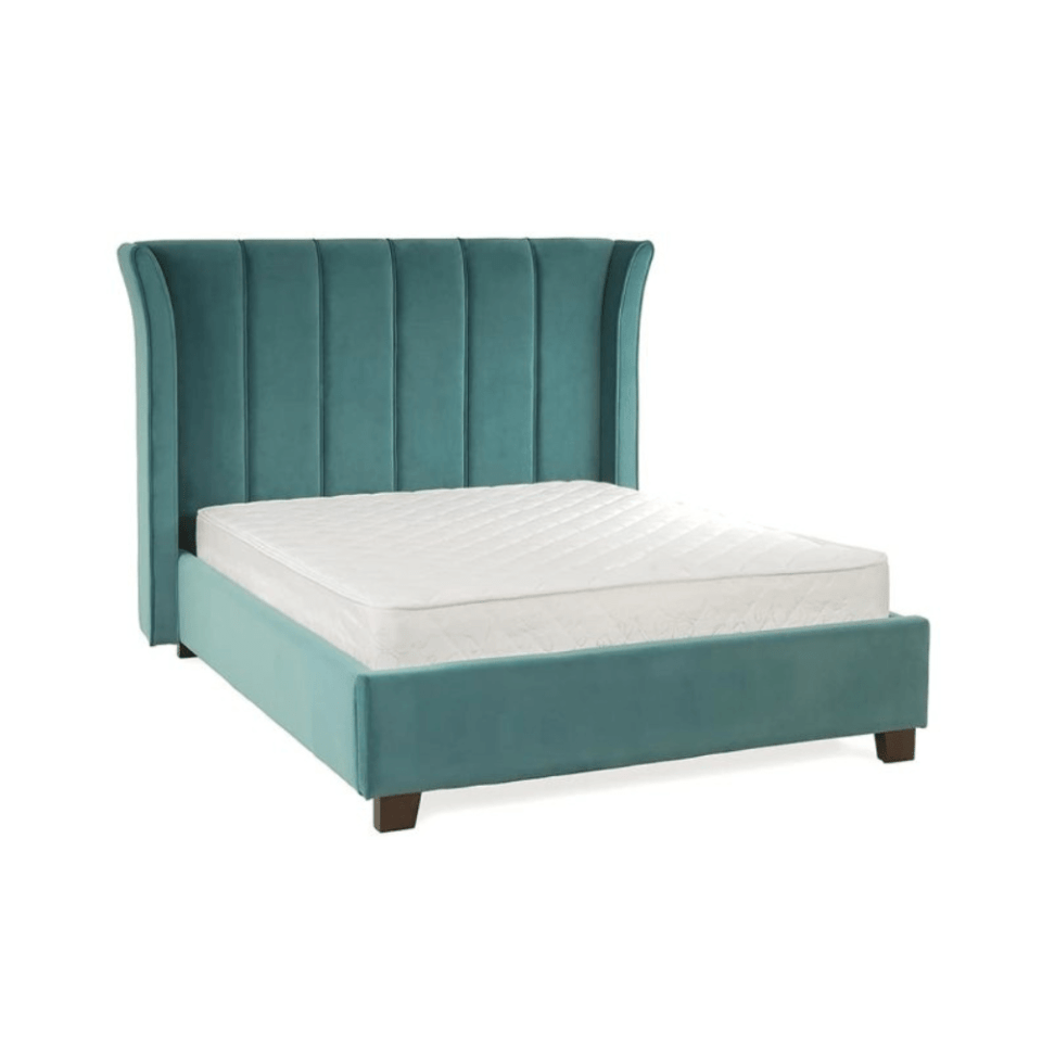 Ottoman Upholstered Velvet Bed