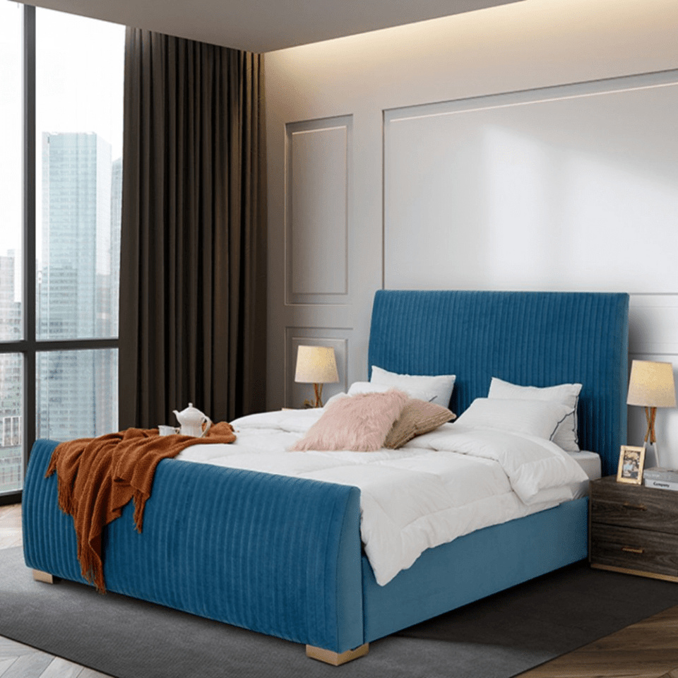 Raymond Upholstered Velvet Bed