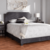 Sila Velvet Panel Bed