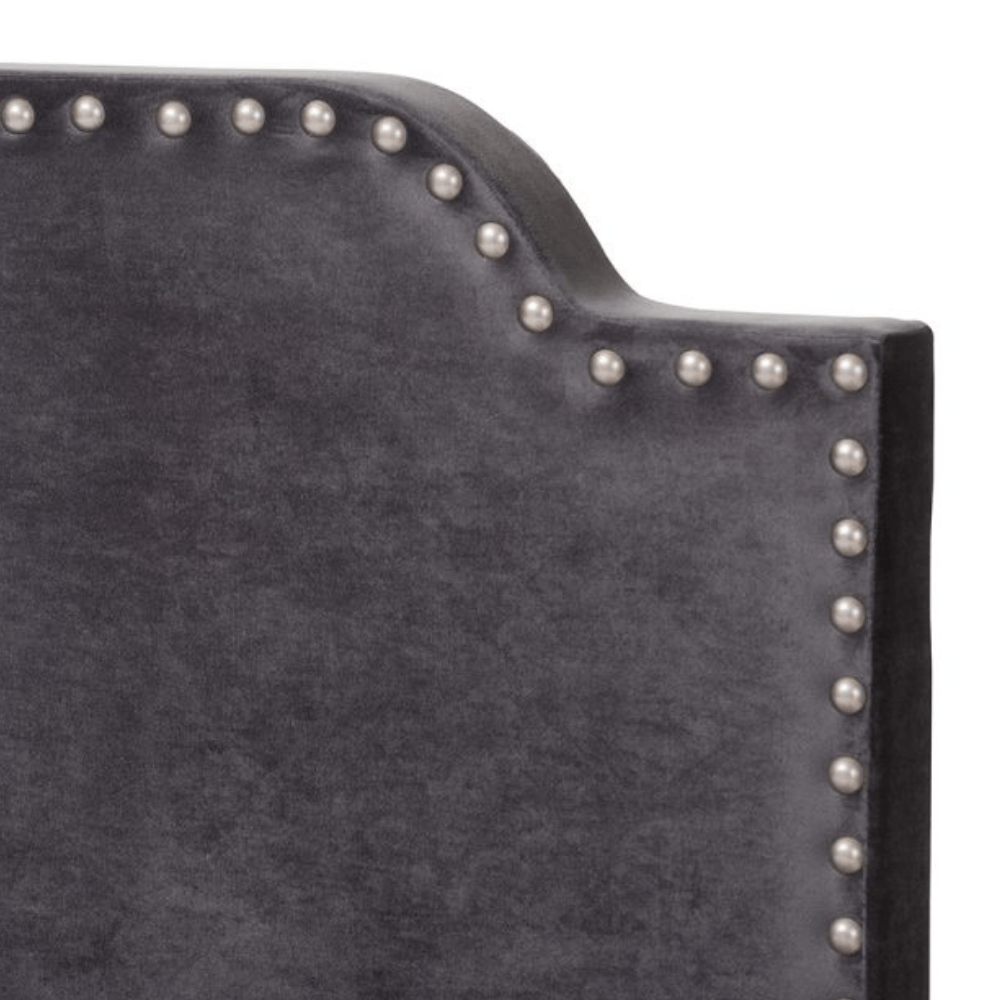 Sila Velvet Panel Bed
