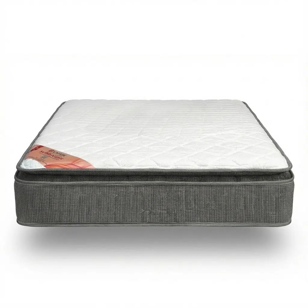 Super Night Pillow Top Bonnell Spring Mattress (Medium Feel) 24cm Thickness – 5 Years Warranty