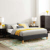Tylor Platform Velvet Bed