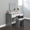 Wall Mount 3-Drawer With Stool Dressing Table