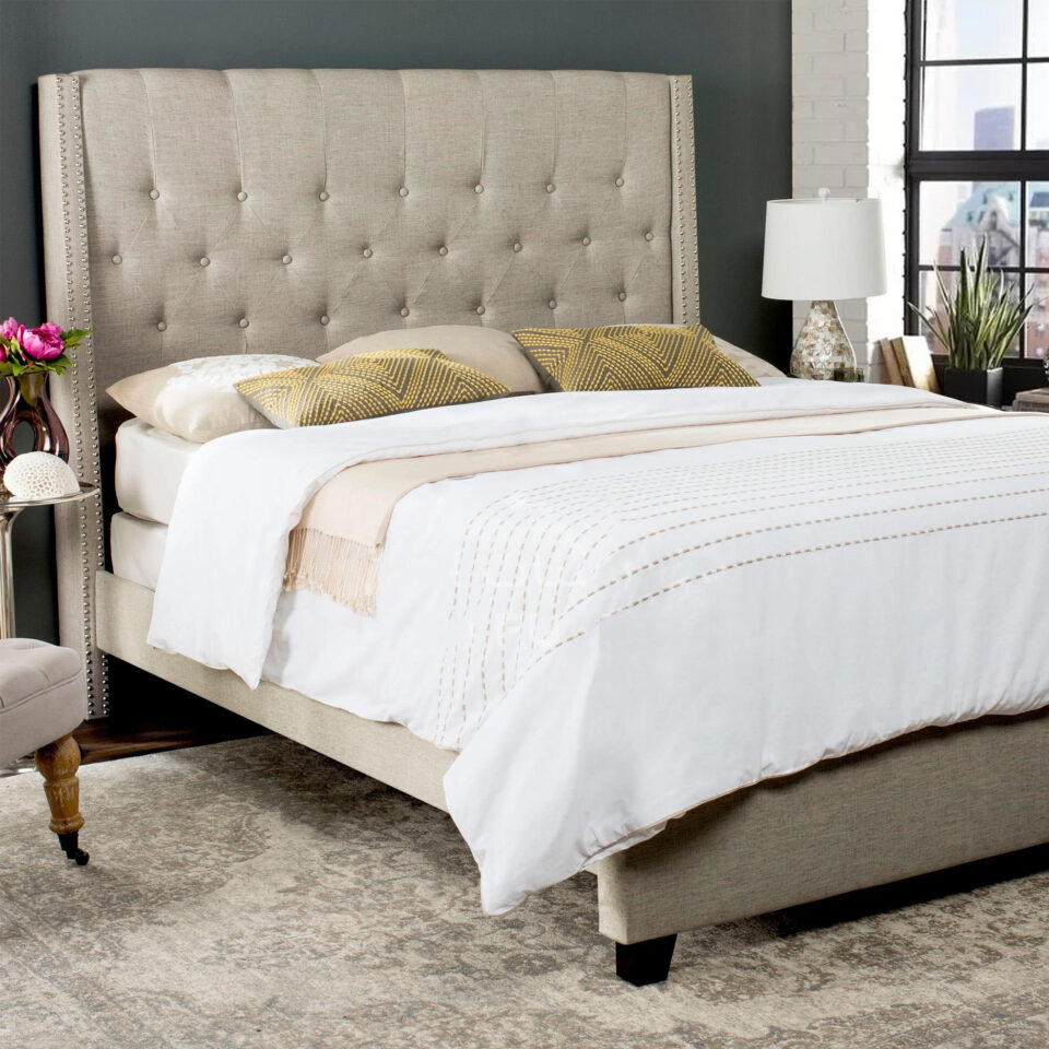 Winslot Wingback Linen Bed