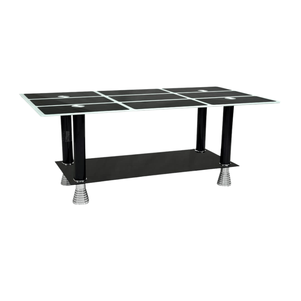 Austin Coffee Table with Stylish Tempered Glass