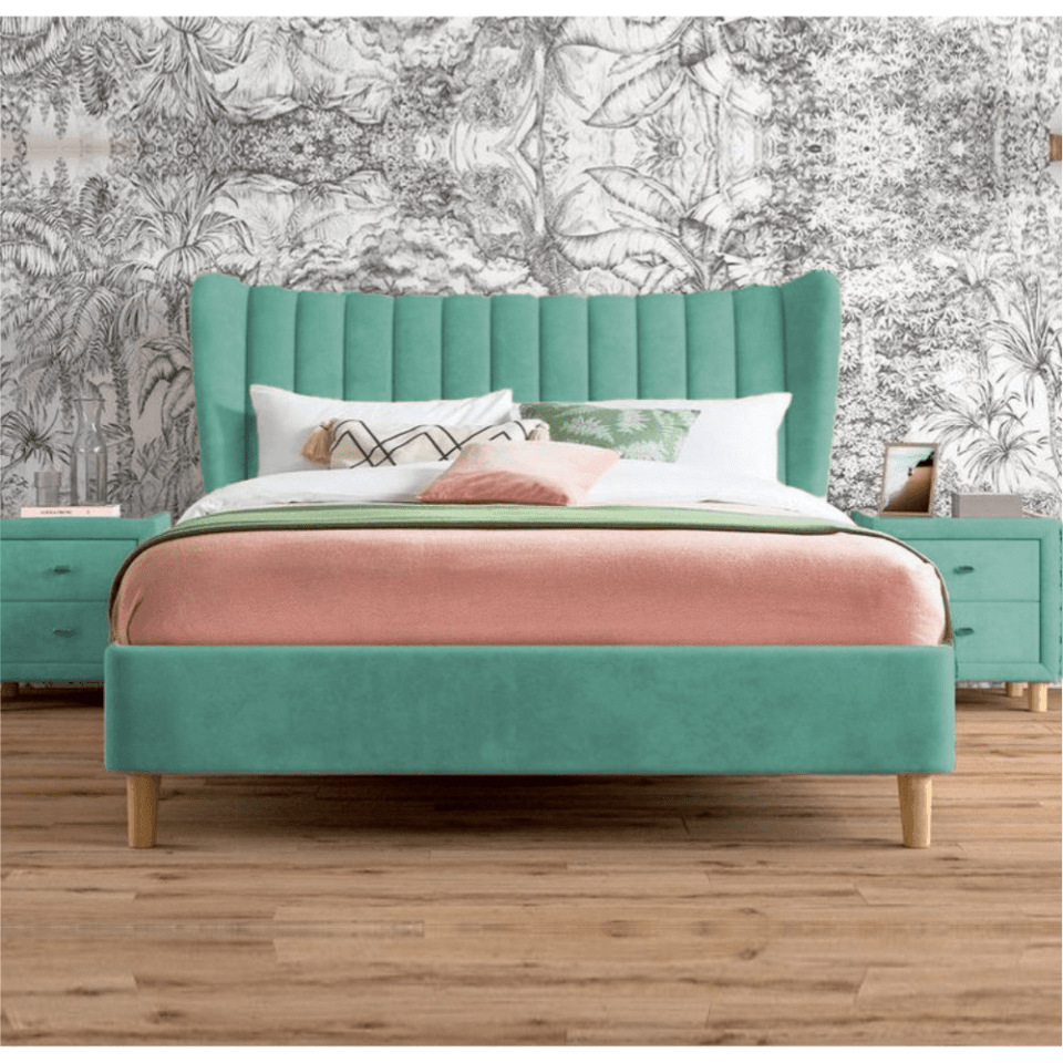 Elegant Velvet Bed