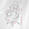 Bronic Gaming Chair with Foot-Rest Color (Red/Black)