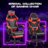 Bronic Gaming Chair with Foot-Rest Color (Red/Black)