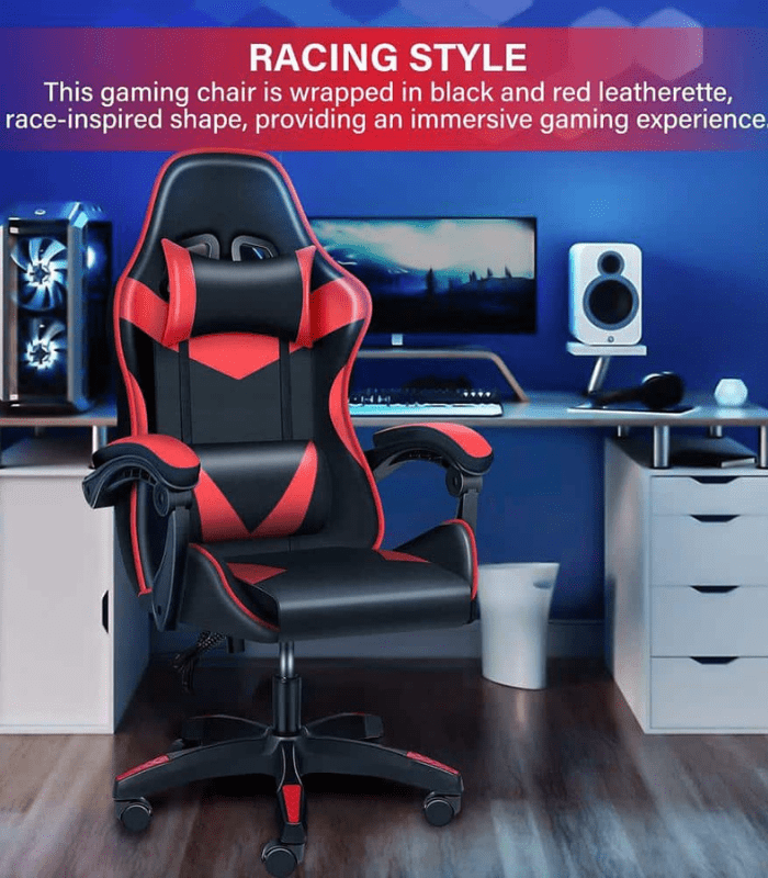 Ventura Gaming Chair Color (Black/Red)
