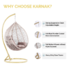 Casa Loma Hanging Swing Chair (Cream) (Random Cushion)