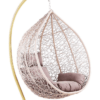 Casa Loma Hanging Swing Chair (Cream) (Random Cushion)