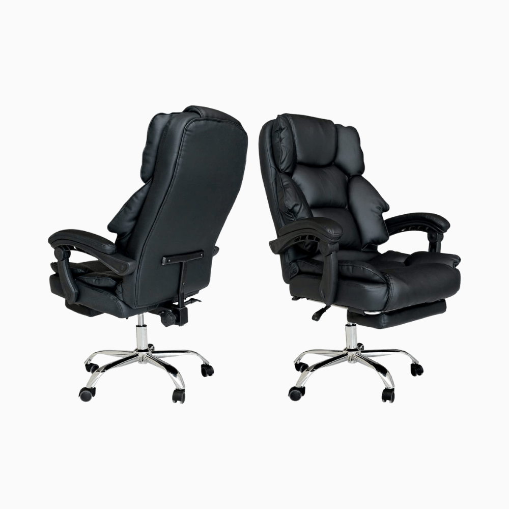 High Back Executive Office PU Leather Chair Black 819