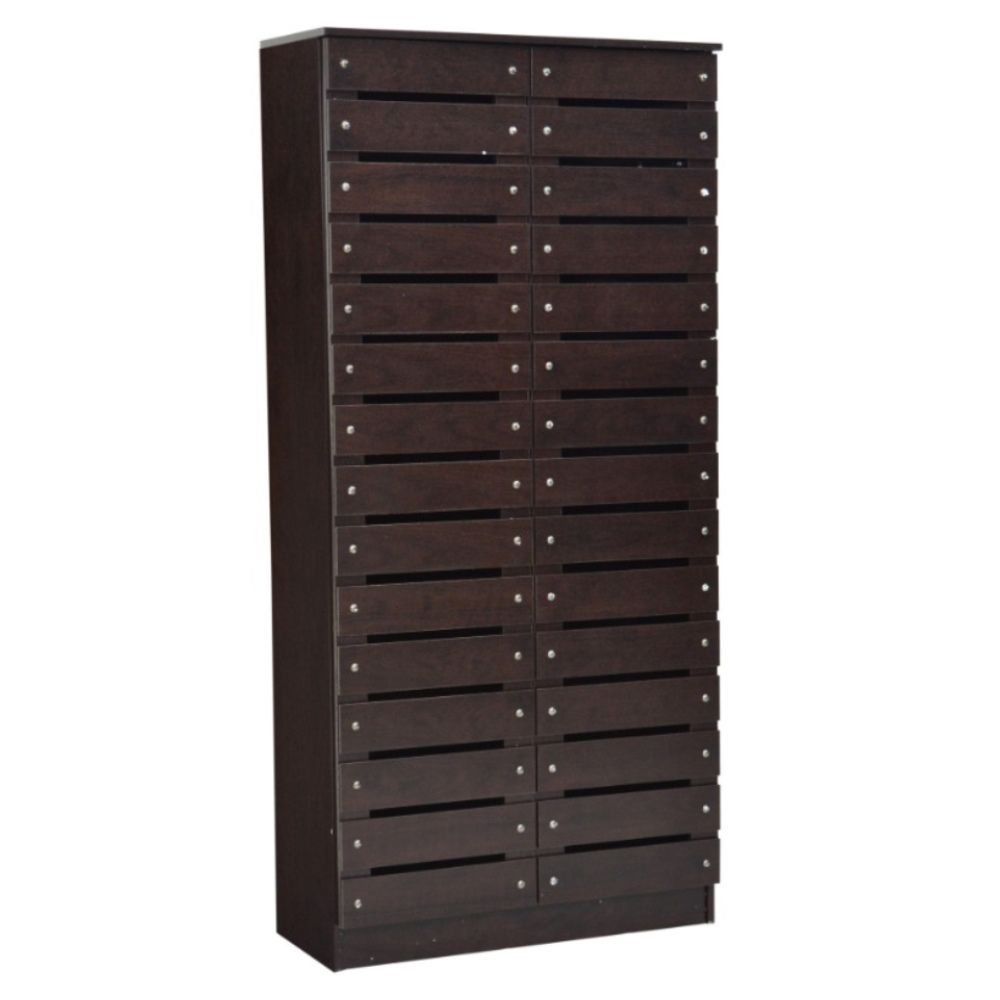Hermano 2 Door Shoe Organizer Color (Wenge)