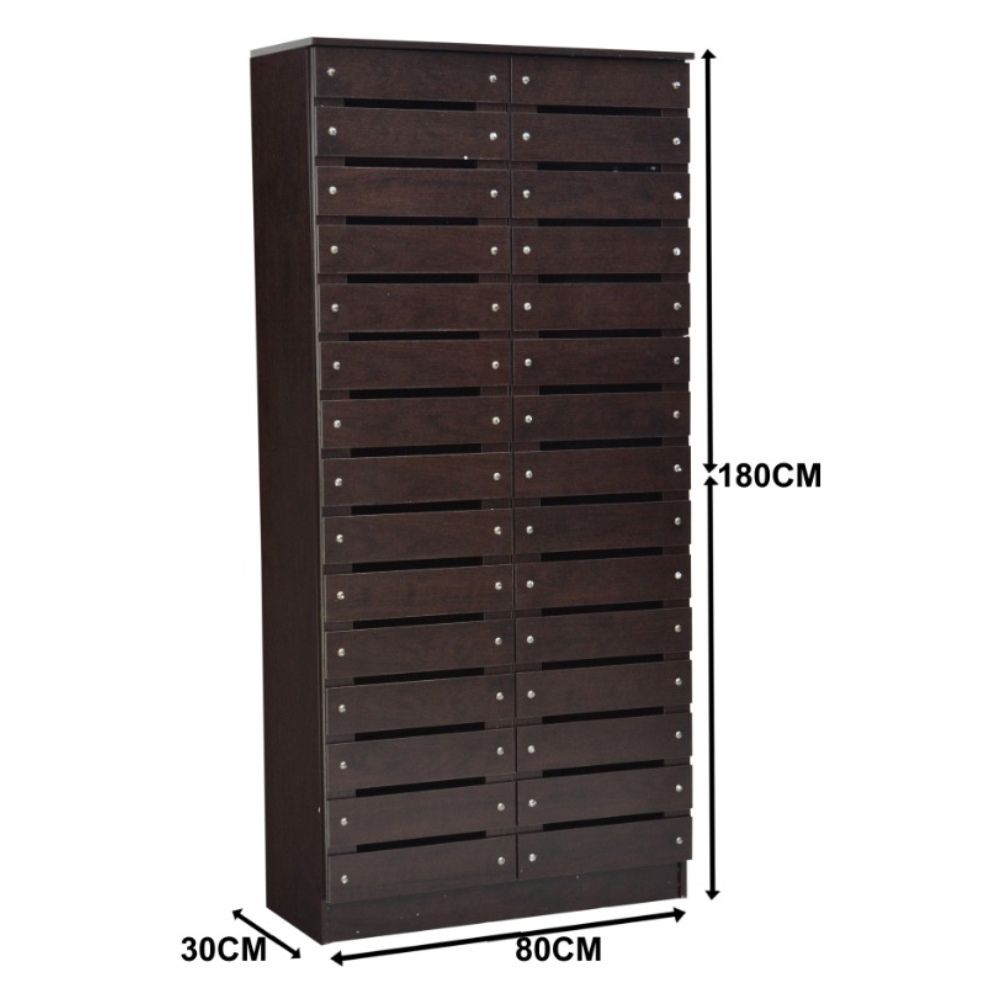Hermano 2 Door Shoe Organizer Color (Wenge)