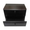 Oakland Side Table Drawers Storage Color (Black)