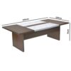 Finland Conference Table Marble 240cm Color (Wenge)