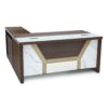 Thalana Office Marble Desk Color (Wenge)