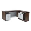 Thalana Office Marble Desk Color (Wenge)