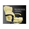 Dusty Office Gaming Chair PU Leather Color (Off-White)