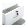 Brighton Side Table Drawers Storage Color (White)
