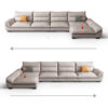 Gazini 6 Seater Sectional Leather Sofa