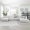 Astorn 4-Seater U-Shape Velvet Sofa