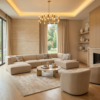 Astorn 4-Seater U-Shape Velvet Sofa