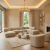 Astorn 4-Seater U-Shape Velvet Sofa