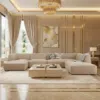 Astorn 4-Seater U-Shape Velvet Sofa