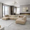 Astorn 4-Seater U-Shape Velvet Sofa