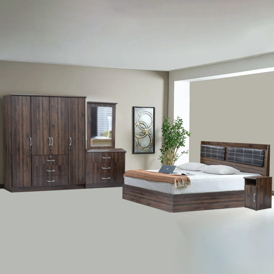 Fusion Bedroom Sets Color Acacia Walnut…