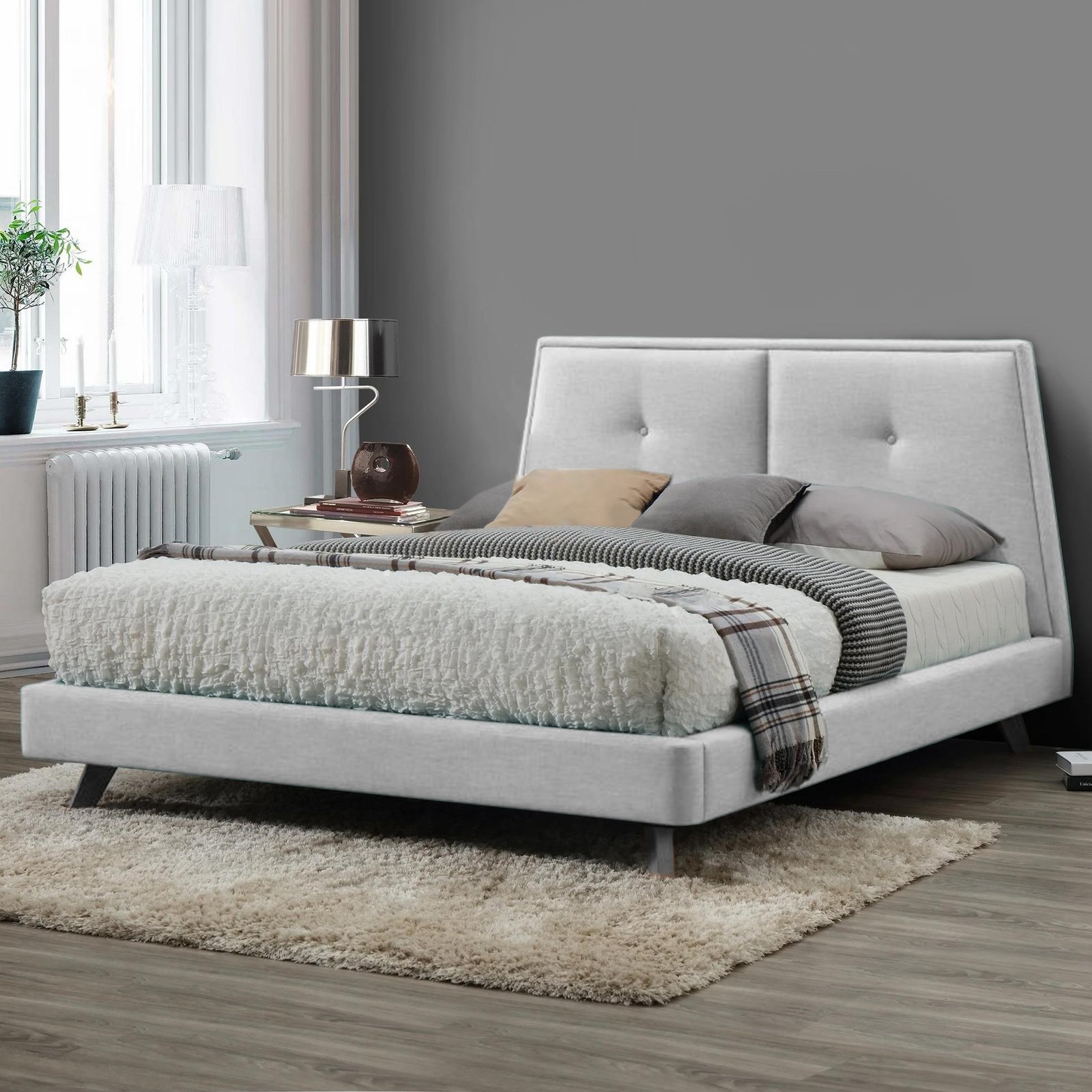 Estorn Upholstered Velvet Bed