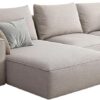 Rabia 3-Seater L-Shape Linen Sofa