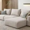 Rabia 3-Seater L-Shape Linen Sofa