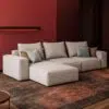 Rabia 3-Seater L-Shape Linen Sofa