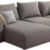 Rabia 3-Seater L-Shape Linen Sofa