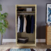 Trafford 2 Doors Wooden Wardrobe Color (Sonoma Oak)