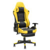 Boston Gaming Chair with Foot-Rest Color (Yellow/Black)