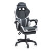 Chicago Gaming Chair with Foot-Rest Color (Grey/White)