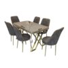 Toledo Dining Table Set Color (Oak-Golden)