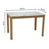 Haddington 6 Seater Dining Table Set – Cappuccino