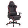 Vegas Gaming Chair with Foot-Rest Color (Black/Red)