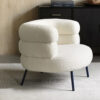 Nordic Boucle Armchair 1 Seater Sofa